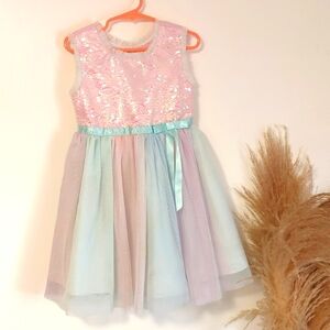 Beautiful Toddler Dress with sequins and mesh